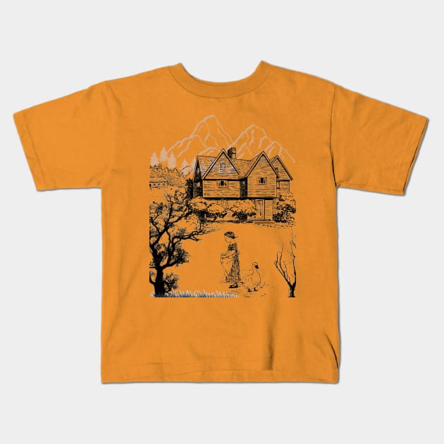 NOSTALGIC LANDSCAPE!!! Kids T-Shirt by Sharing Love